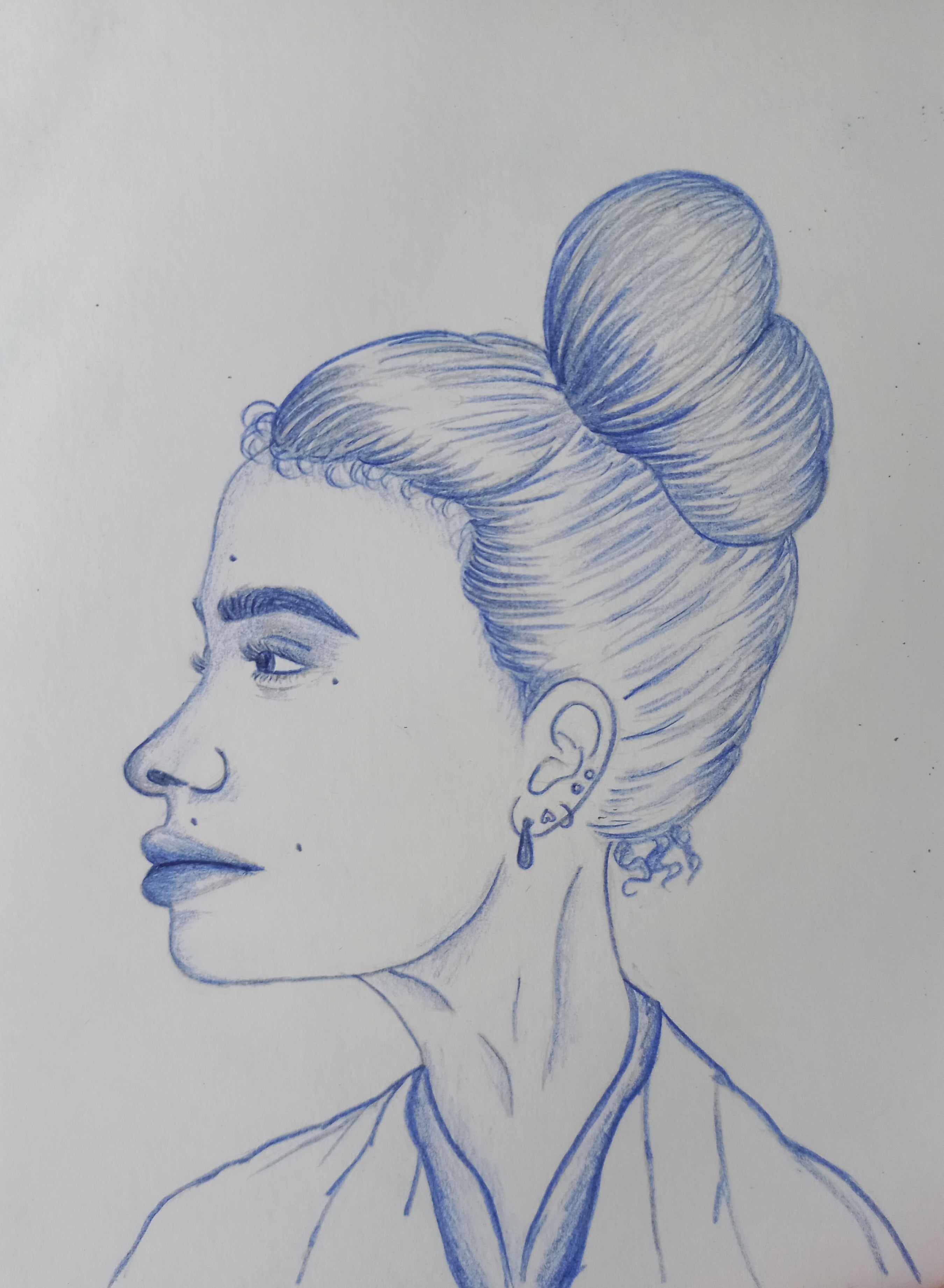 Blue portrait