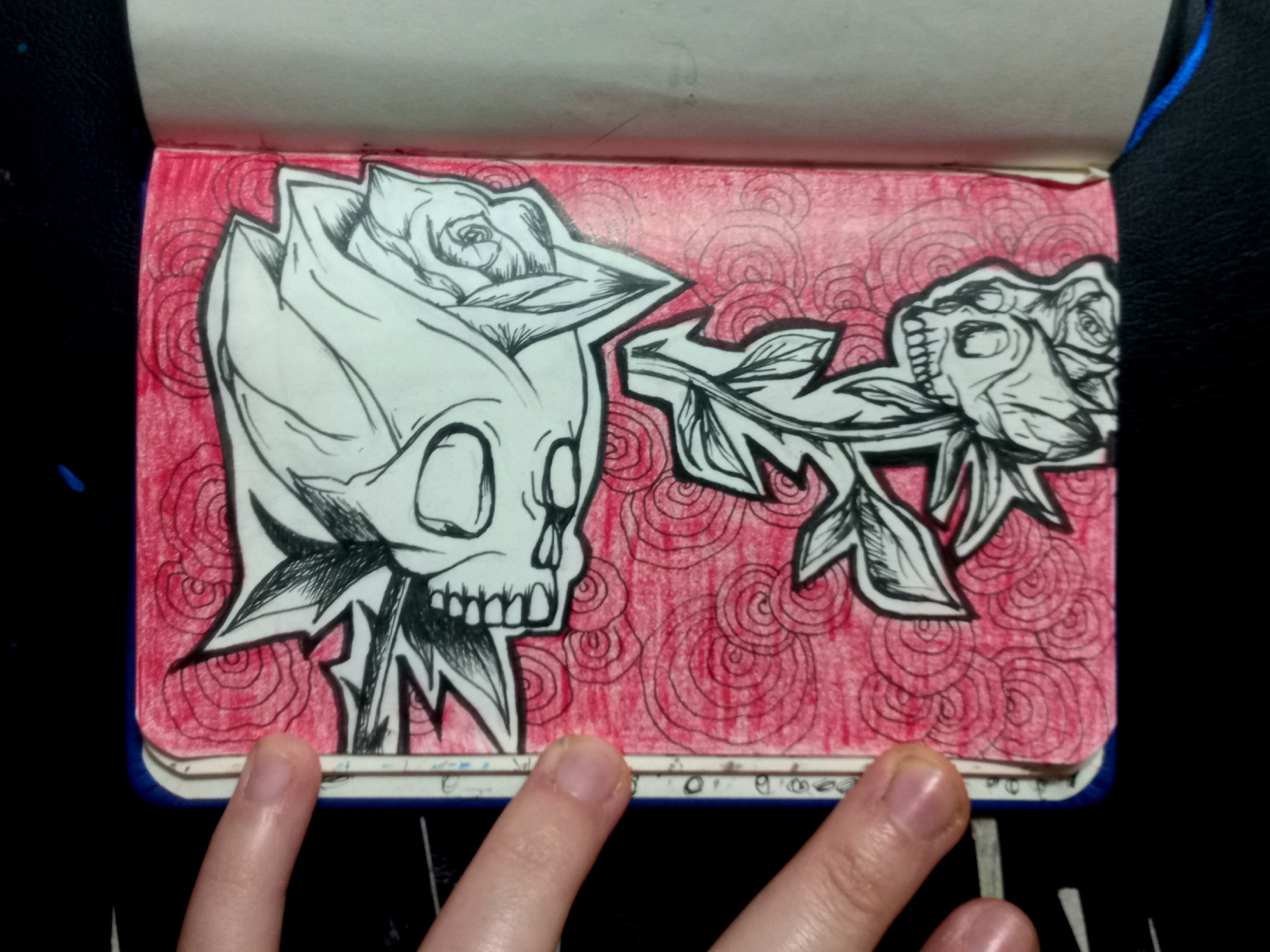 Skull rose
