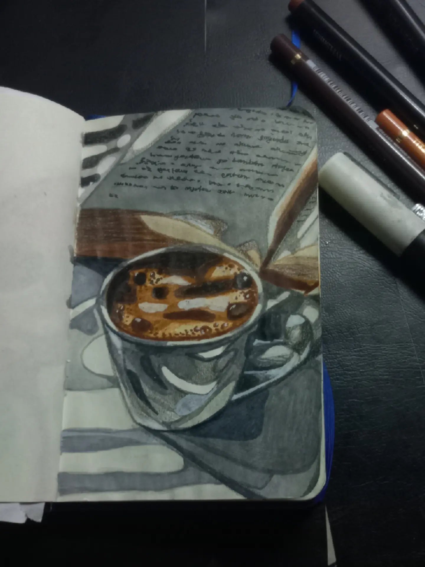 Coffee and book