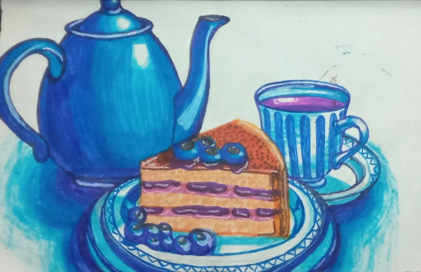 Blue tea